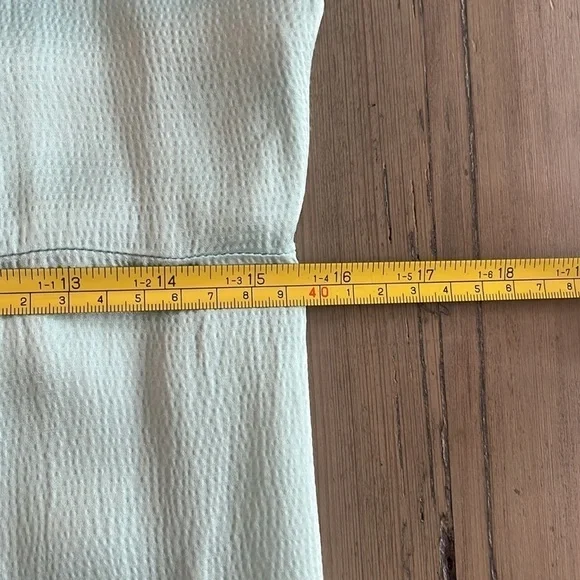 Samsøe Linea Long Satin Maxi Dress in Iced Aqua. size Large - Picture 10 of 13